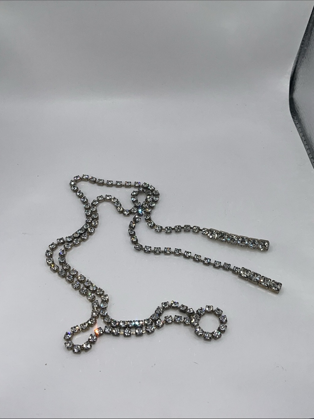 Vintage 80's Crystal Rhinestone Belt - Picture 4 of 4